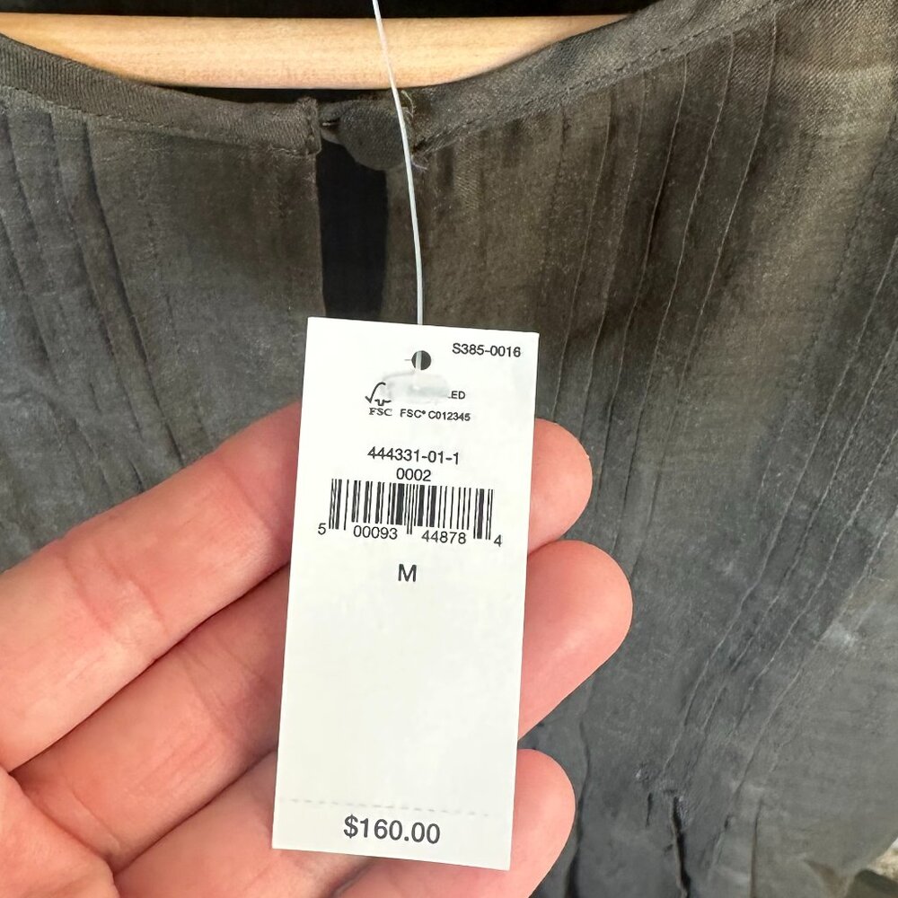 Banana Republic Ramie Pintuck Dress Size M - Picture 3 of 7